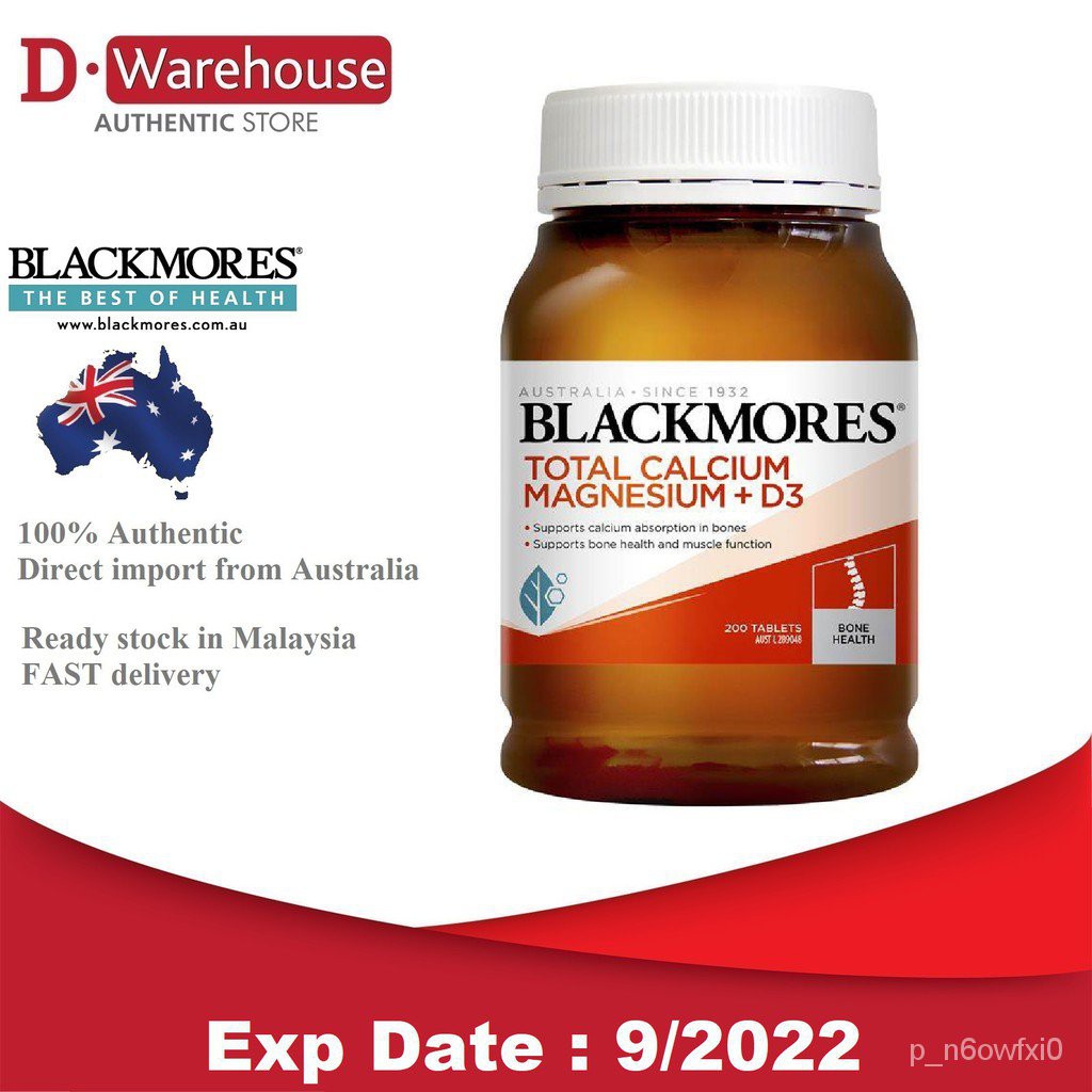 Blackmores Total Calcium Magnesium+D3 (200 tablets) | Shopee Malaysia