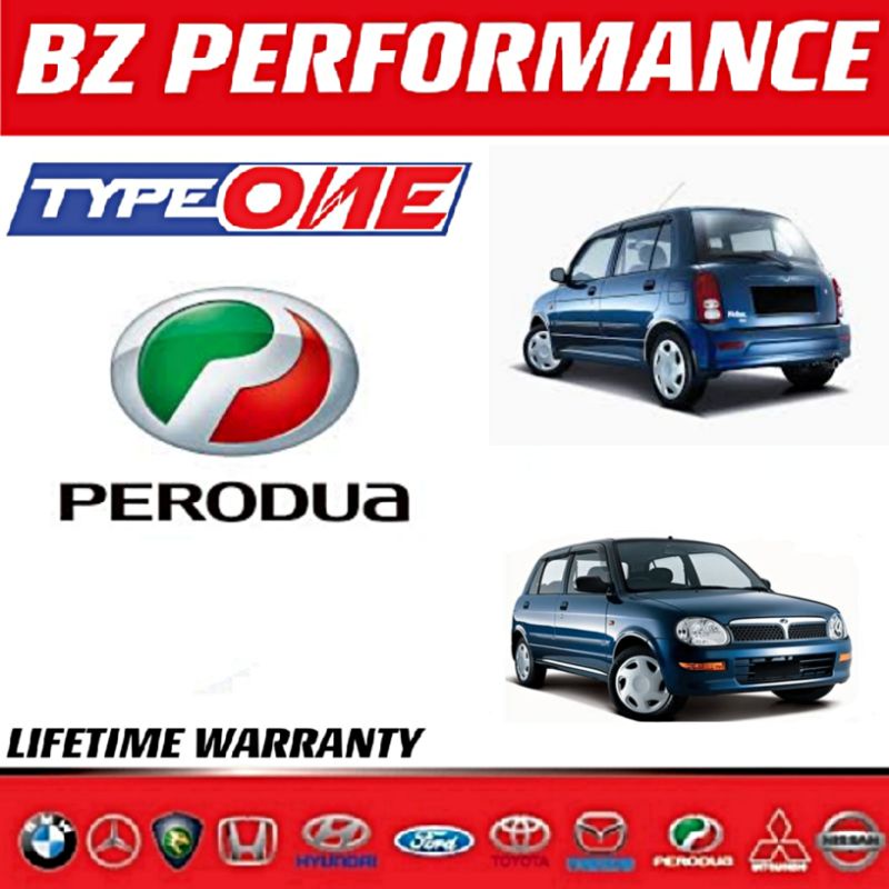 Type One Safety BarFront Strut Bar/Rear Anti Roll Bar for Perodua