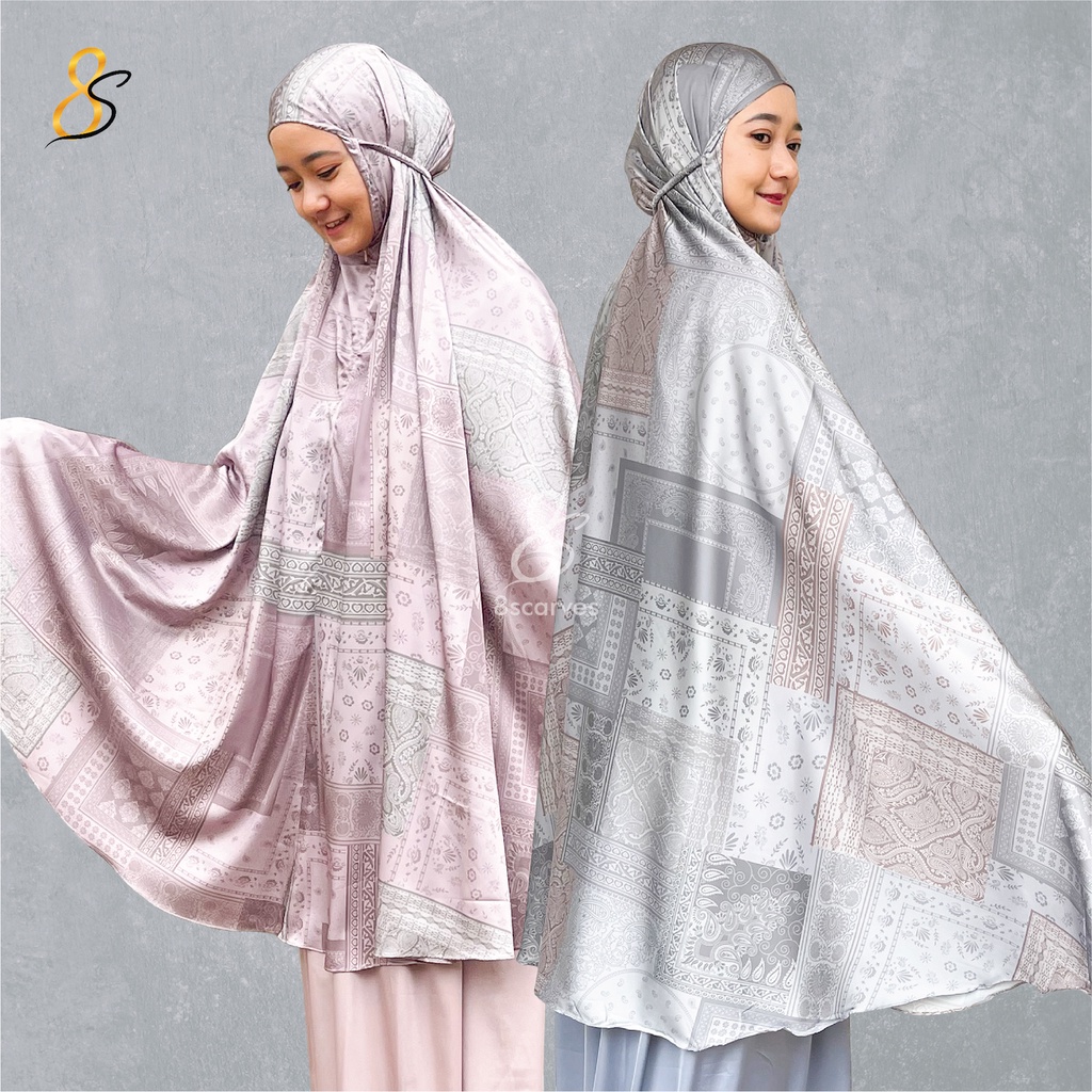 8scarves Prayer Gown Silk / Prayer Gown set Classic Block Collection