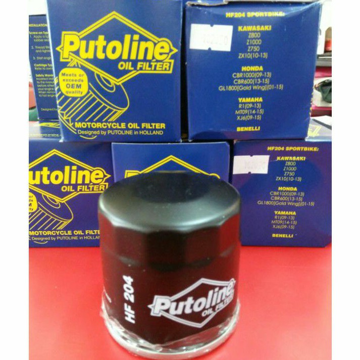 Putoline HF204 superbike oil filter (KAWASAKI/YAMAHA/HONDA) Shopee