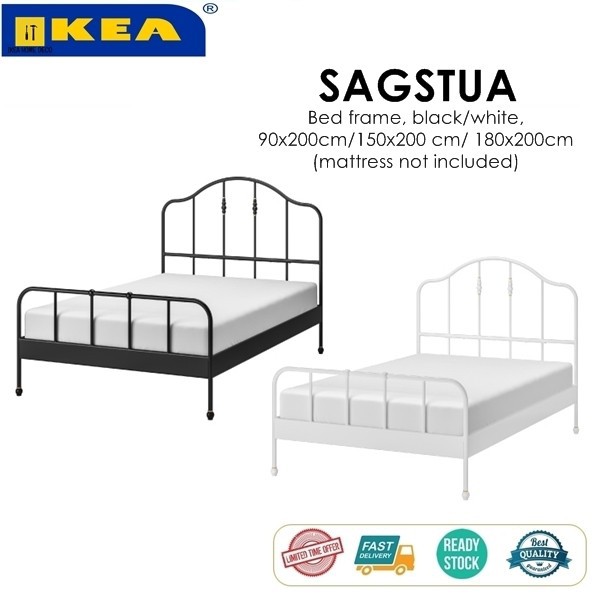 Sagstua bed deals frame white