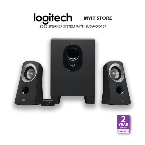 Logitech Z313 2.1 Multimedia Speaker System, PC/PS4/Xbox/TV/Tablet ...