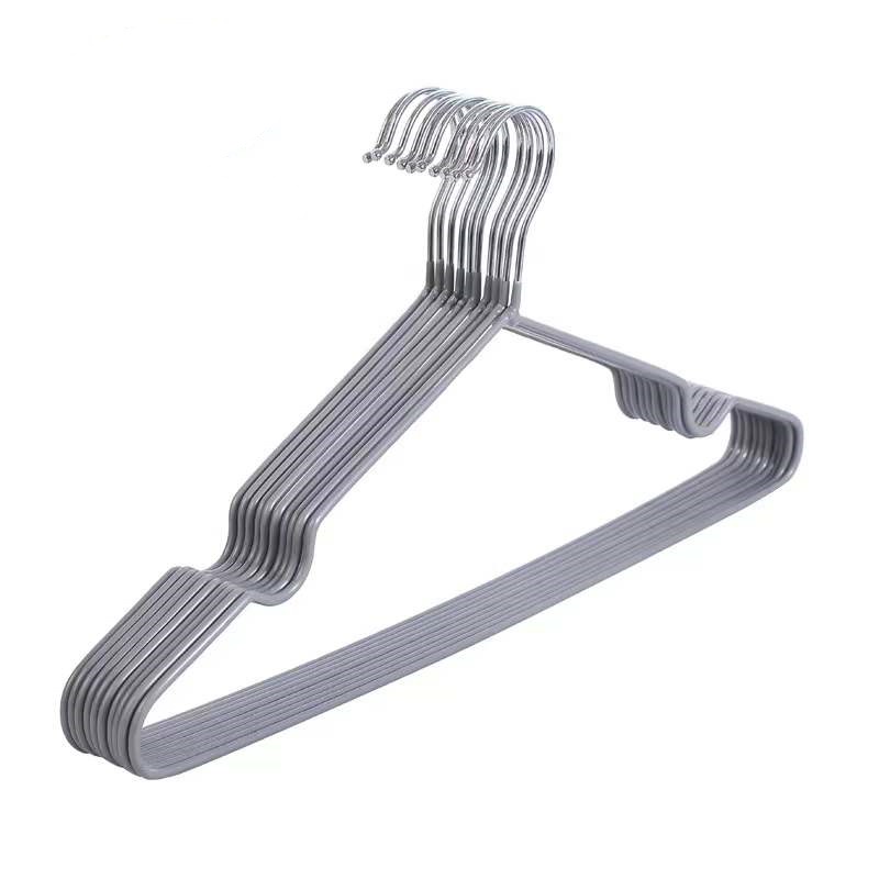 Clothes Hanger Baju Penyangkut Stainless Steel Anti Slip Premium Cloth ...