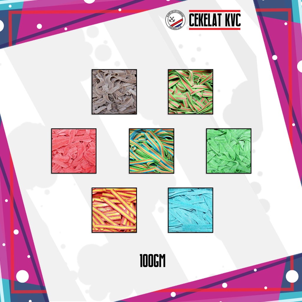 Bebeto Sour Belt Halal Candy Gummy - Repacked 100g | Shopee Malaysia