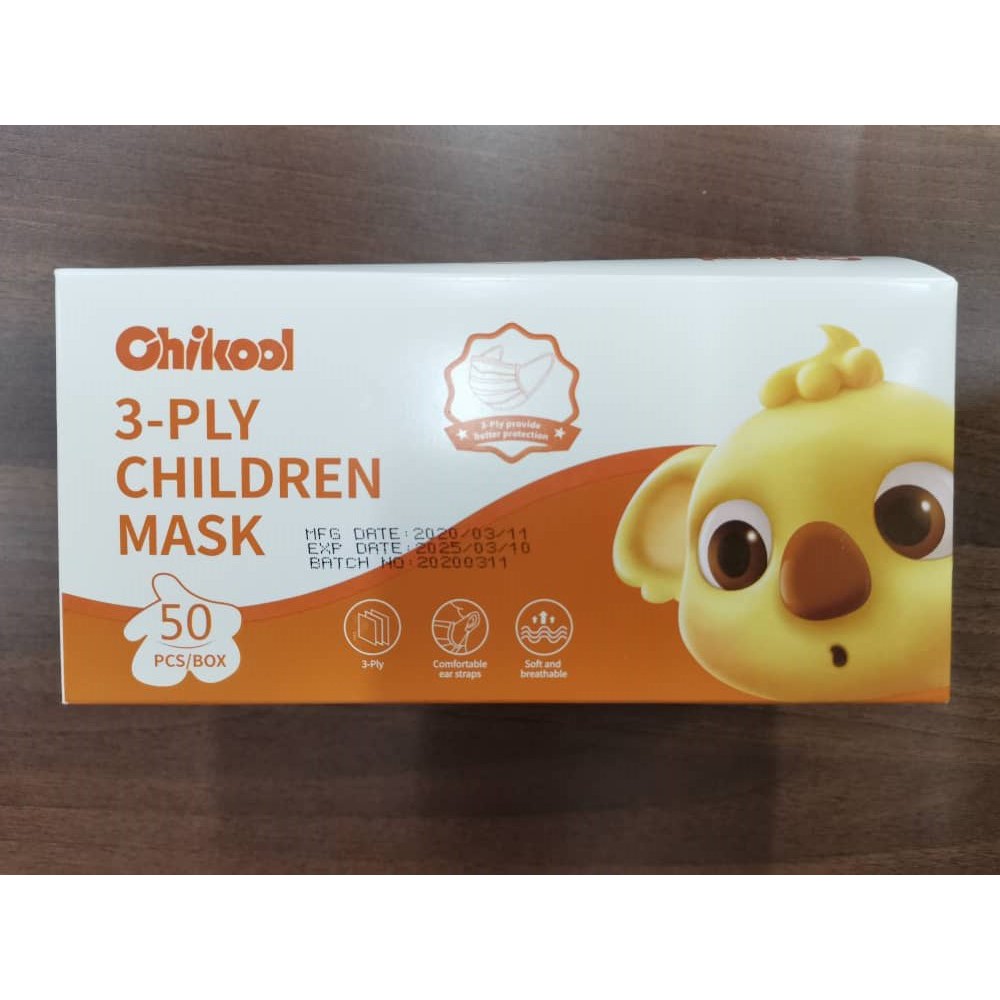 CHIKOOL 3 PLY CHILDREN MASK | Shopee Malaysia