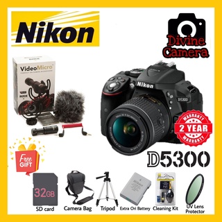 Nikon D5300 18-55mm Kit Wifi 100% Original + free extra battery original (2  years warranty)