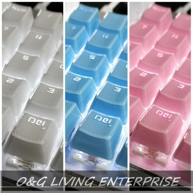 Dot Crystal Keycap Machanical Keyboard ABS 104pcs（No included L shape ...