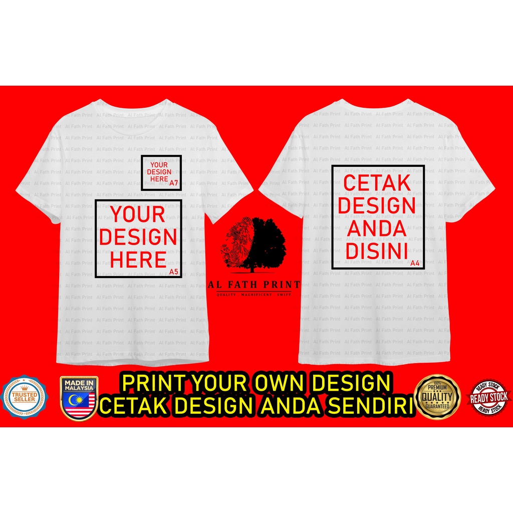 No Minimum Order) Custom Tshirt Print Microfiber Short sleeve