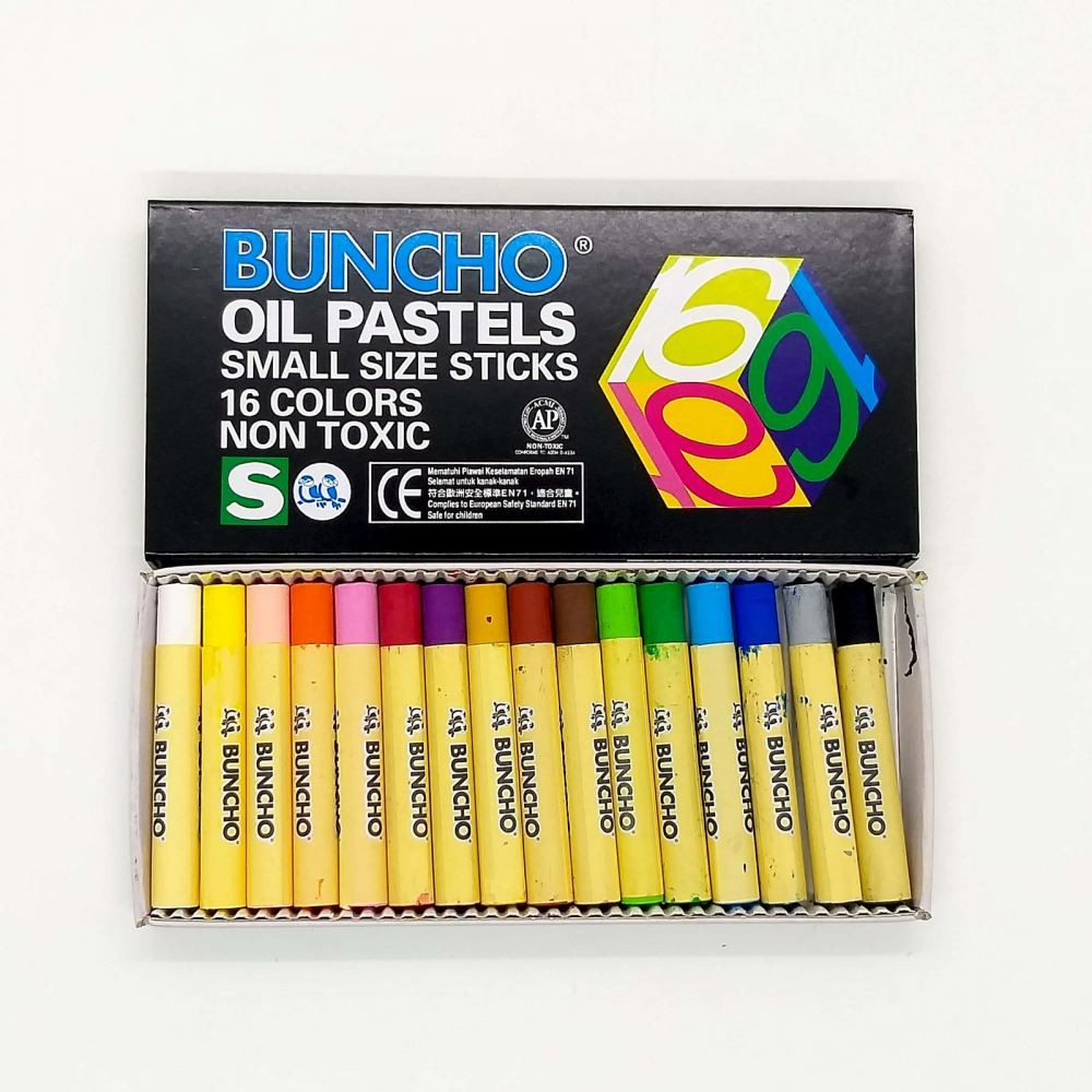 Buncho Oil Pastel 16 24 Colour Crayon Color Warna Krayon Shopee