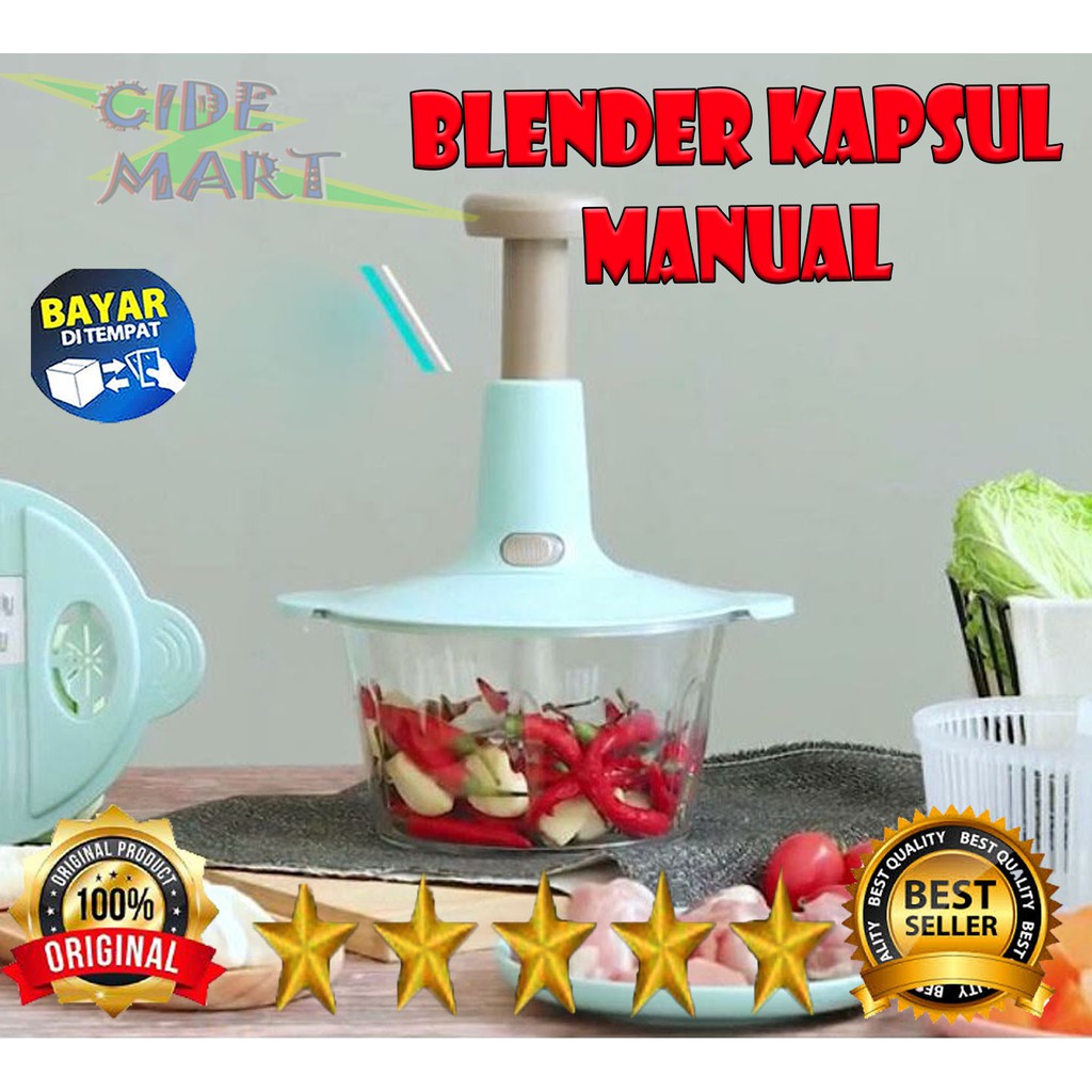 2 Liters Manual Blender Capsule Blender Capsule Blender Manual Capsule