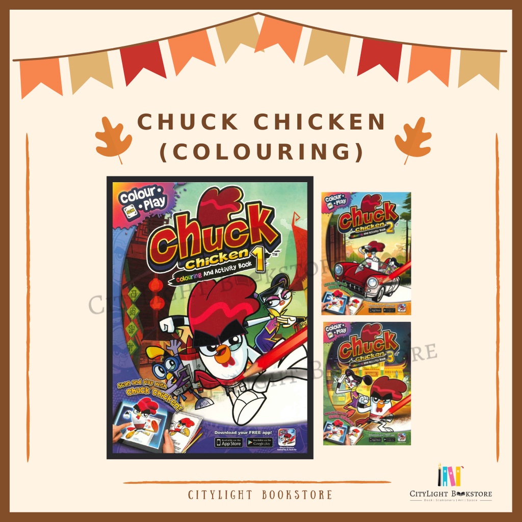[CITYLIGHT] Buku Prasekolah: Chuck Chicken Colouring and Activity Book ...
