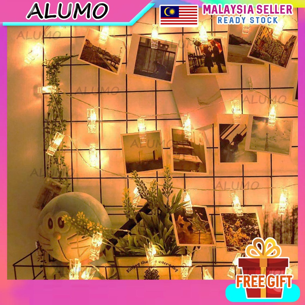 AL LED Light / Fairy Light Bulb / Photo Clip Lamp Deco / Lampu Deco ...