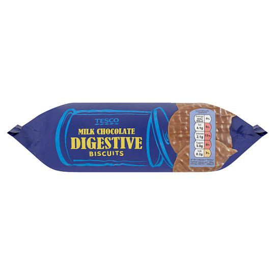 Tesco Milk Chocolate Digestive Biscuits 300g Shopee Malaysia