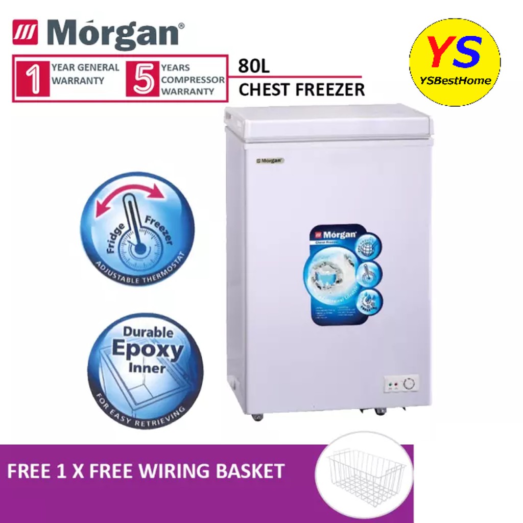 MORGAN 80L DUAL FUNCTIONS CHEST FREEZER MCF-0958L | Shopee Malaysia