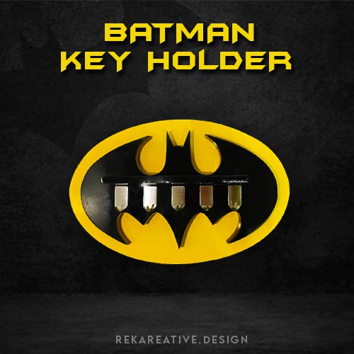 (READY STOCK) LIMITED EDITION BATMAN KEYHOLDER HOME DECO KITCHEN WOOD ...