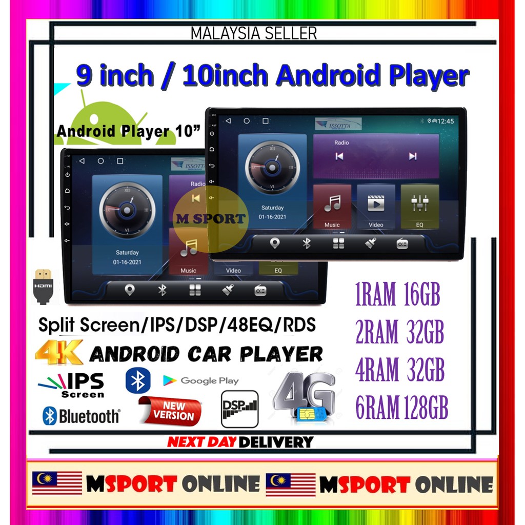 (360 CAMERA 8GB RAM 128GB CARPLAY IPS 2.5d DSP 4G SIM CARD) 9'' 10 ...
