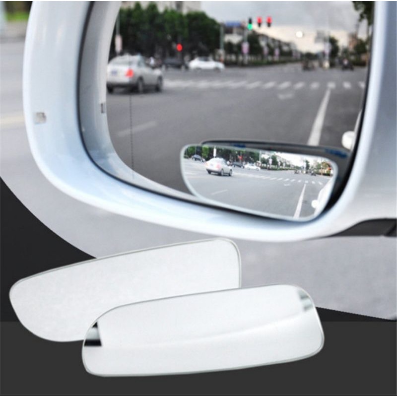Car Blind Spot Side Mirror Adjustable Convex Mirror 360° Wide Angle ...