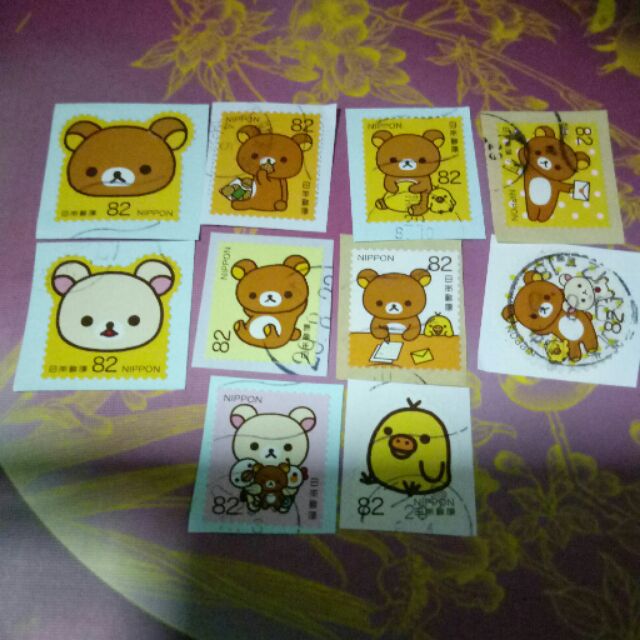 S0060: Setem: 10 pieces per set of Rilakkuma cartoon | Shopee Malaysia