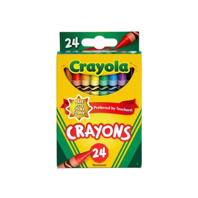 CRAYOLA CLASSIC CRAYON 24 COUNT 3 YEARS + / 蜡笔 | Shopee Malaysia