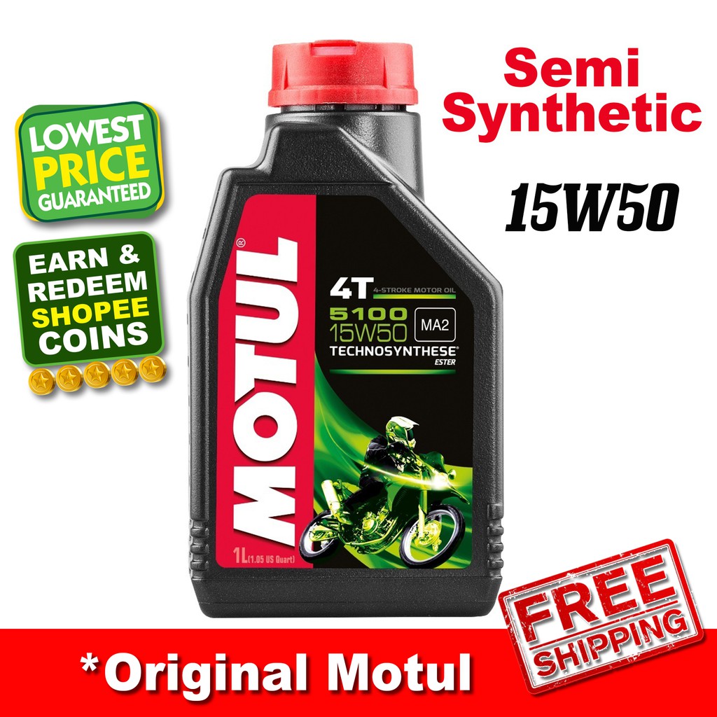 Motul 5100 4T 15W50 15W 50 100 Original Motorcycle Engine Oil