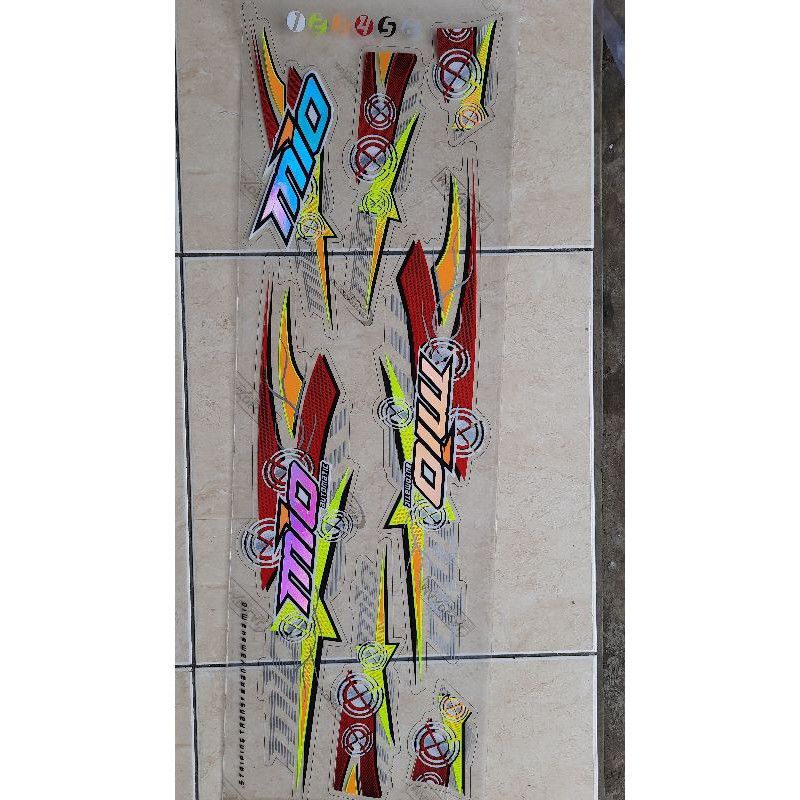 Transparent variation sticker striping for mio sporty motorbike decal ...