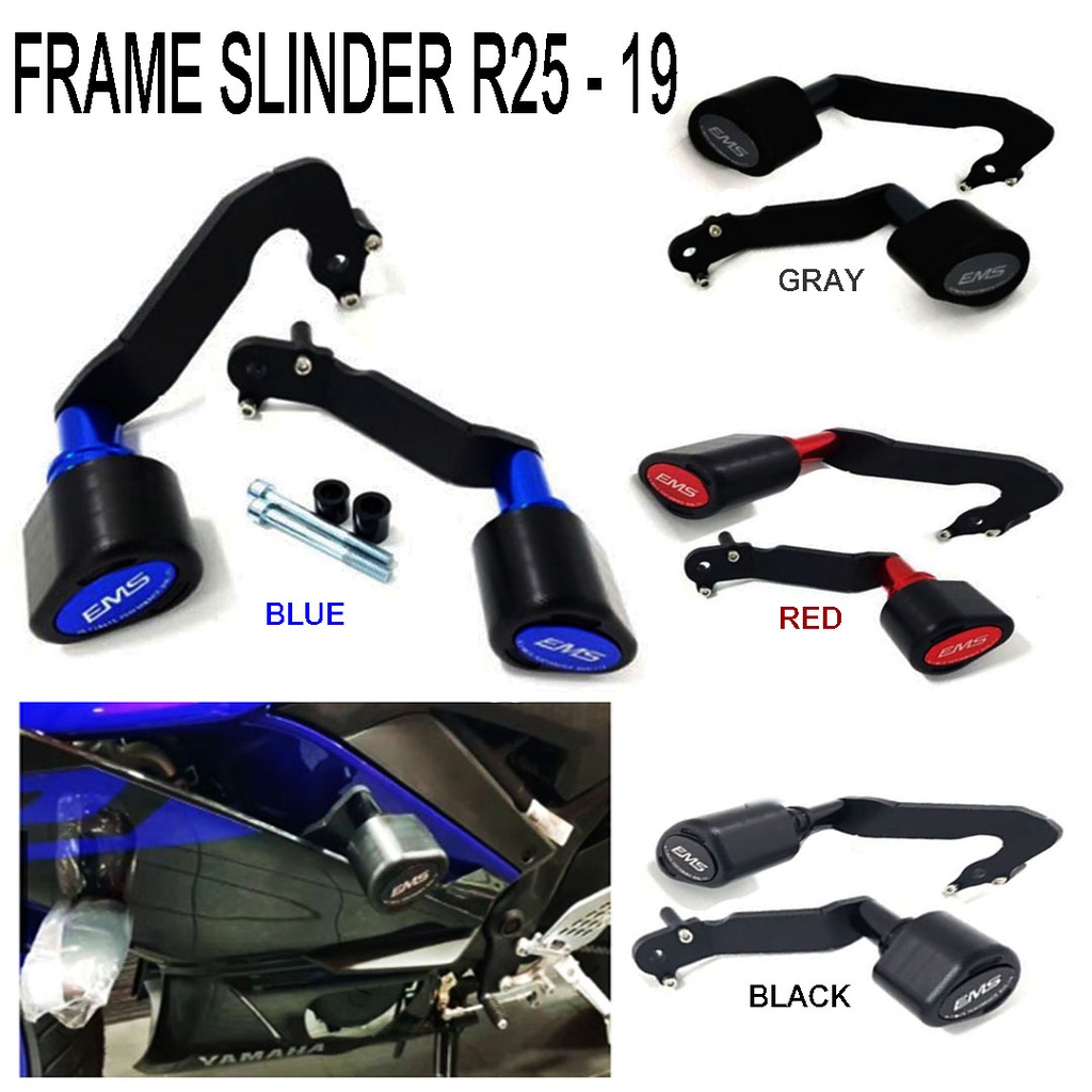 EMS Frame Slider Engine Guard Protector Yamaha R25 V2 MT25 2019 2020