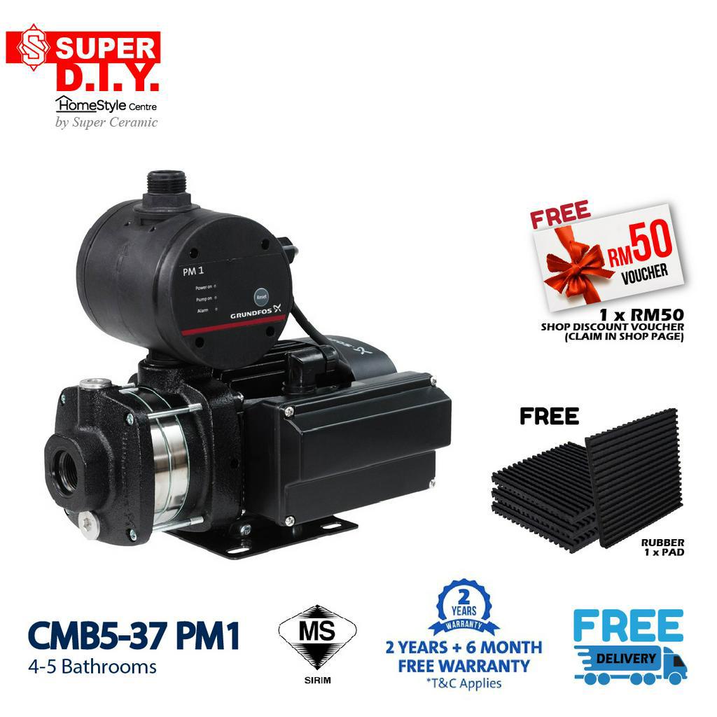 Grundfos CMB5-37 PM1 Home Water Pressure Booster Pump | Shopee Malaysia