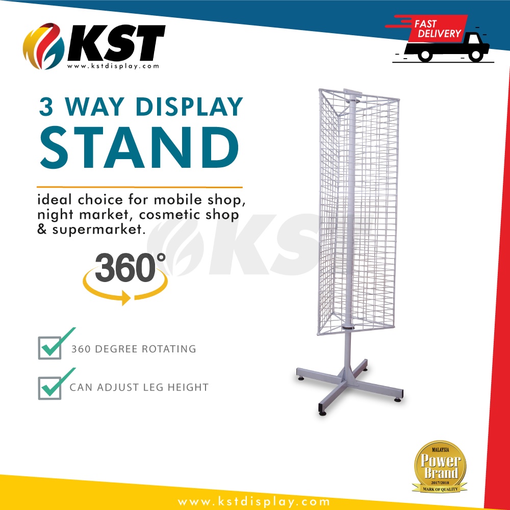 HIGH QUALITY ???? 3 WAY DISPLAY STAND/ TRIANGLE DISPLAY STAND/ NETTING