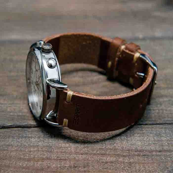 Genuine Leather Watch Strap Esprit Logo 1 Year Warranty Leather