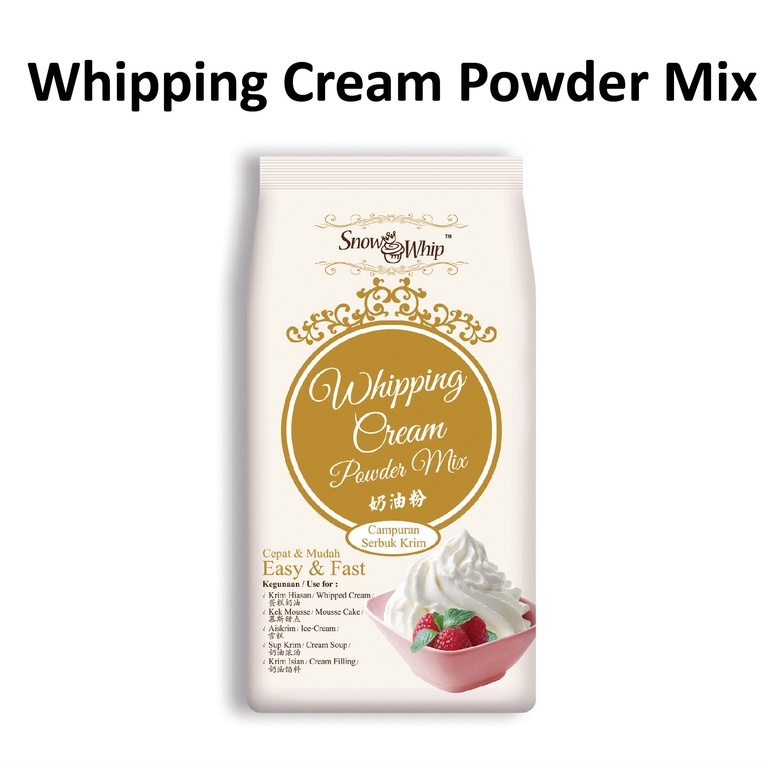 Snow Whip Whipping Cream Powder Mix 500g | Shopee Malaysia