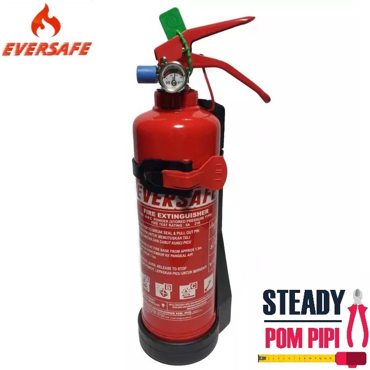 1kg 2kg Eversafe Abc Dry Powder Portable Fire Extinguisher Pemadam Api Sirim Certified