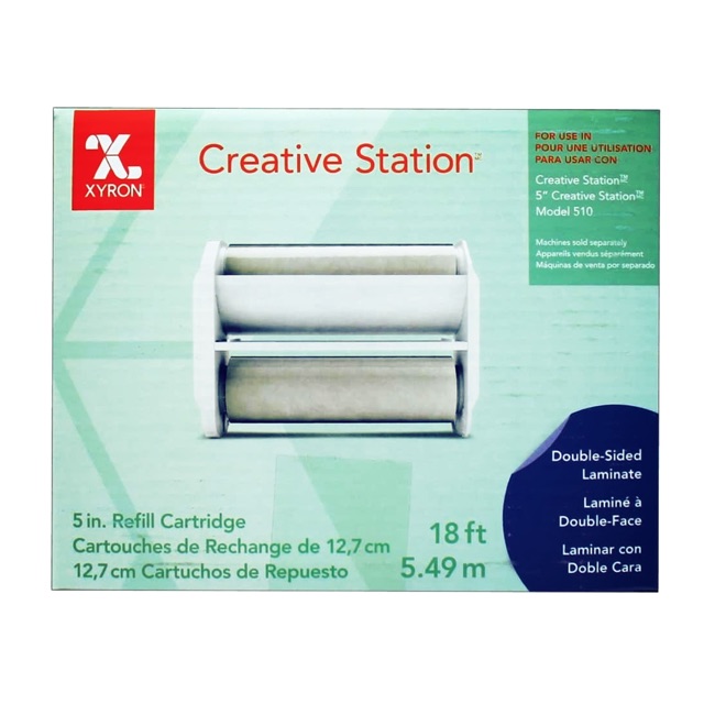 Xyron 5” Double Sided Laminate Cartridge Refill for Creative Station