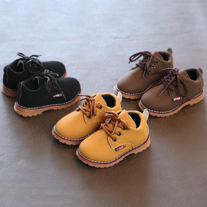 💖 MyBaby💖 1-3Y Fashion Baby Leather Soft Sole Shoes Solid Color Gentle ...