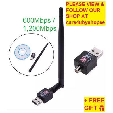 WIRELESS WIFI RECEIVER FOR PC, LAPTOP, NOTEBOOK, NETBOOK NETWORK ROUTER ...