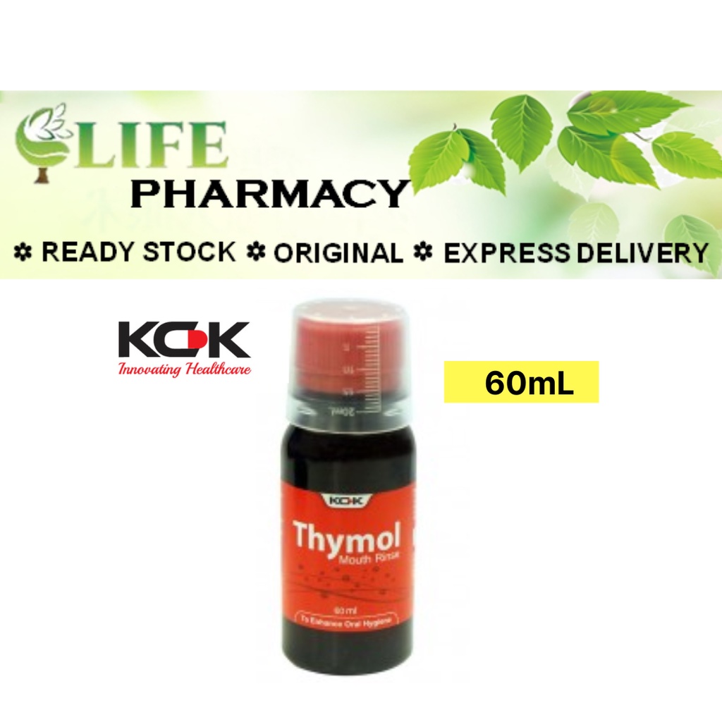 KCK Thymol Mouthwash gargle 60ml [Expiry 3/2026] Shopee Malaysia