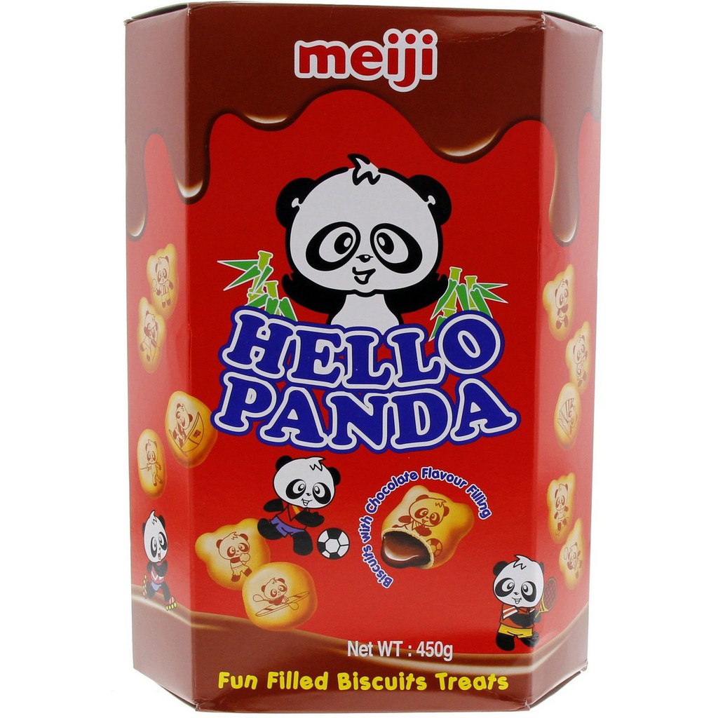 MEIJI HELLO PANDA Chocolate Flavoured Filling (26gx 10 packets ...