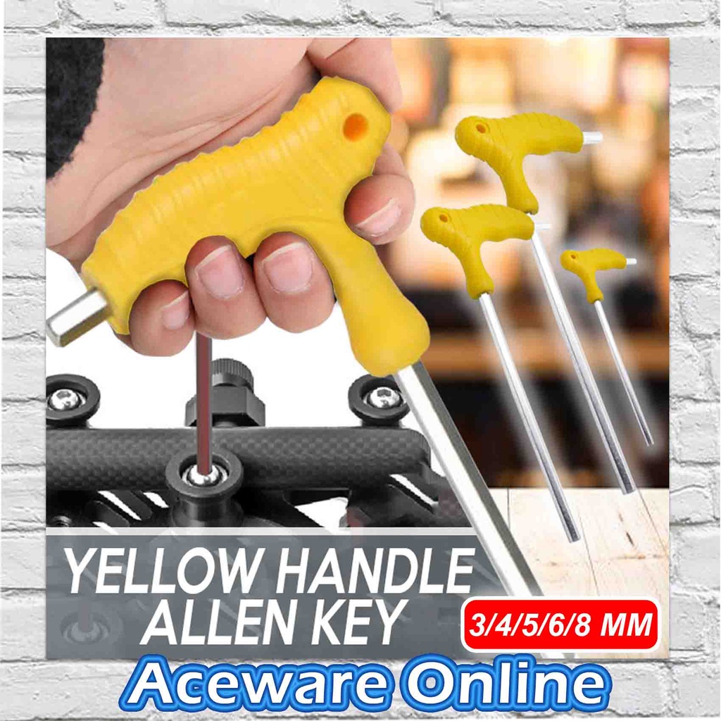 Hex Wrench Allen Key Universal Keys Ball End THandle 3/4/5/6/8MM TWO