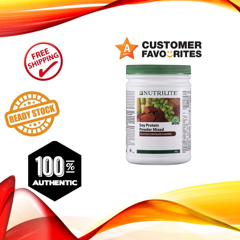 AMWAY Nutrilite Soy Protein Drink Mix Chocolate Flavour 500g Shopee
