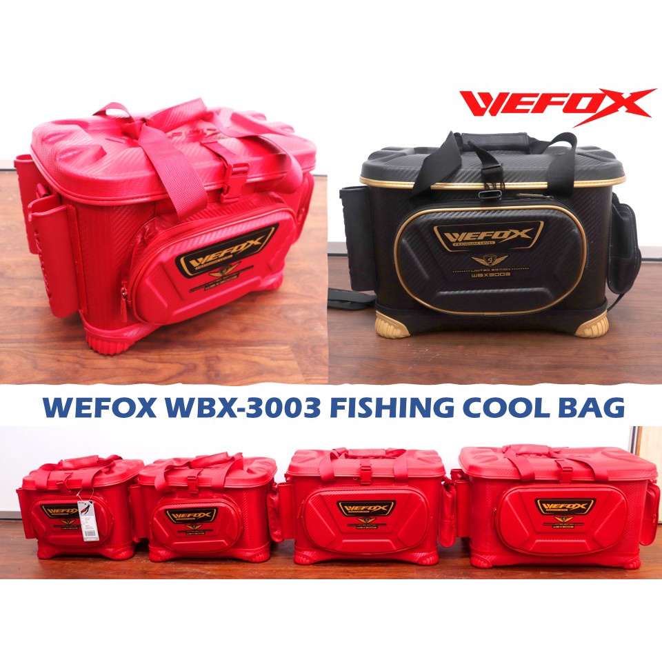 WEFOX WBX-3003 Fishing Bag Tackle Box, Cooler Bag, Storage Bag, Lightweight  PVC, Reel Bag, Rod Holder