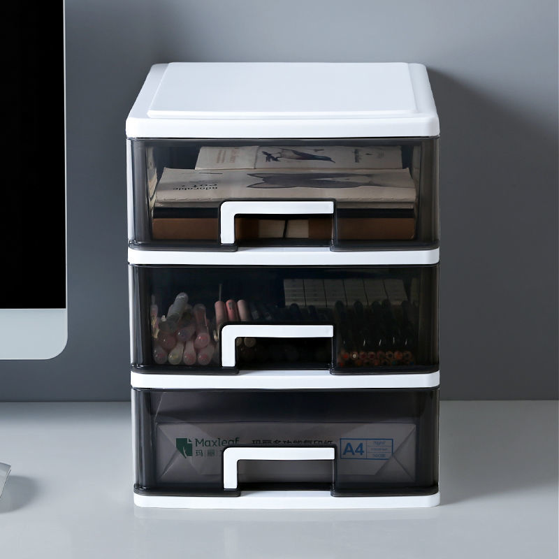 Transparent Desktop Storage Box Small Drawer Desk Storage Cabinet ...