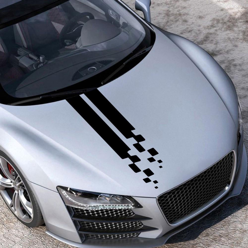 Car Hood Cover Sticker Vinyl Film Stripe Lining Hood Cutting Sticker