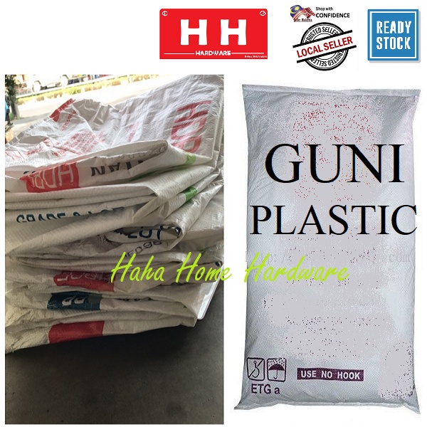 50 Gunny Sack Woven Recycle Bag Beg Guni Karung Plastik Karung Beg (490 ...