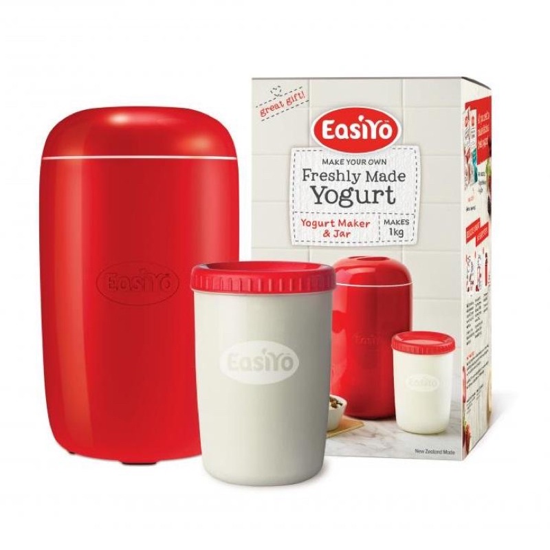 Easiyo Yogurt Maker (Red)1kg, Easy Way to Make Fresh Yogurt Shopee