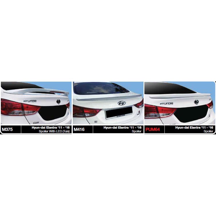 Hyundai Elantra tuix Sport rear boot trunk ducktail lip spoiler 2011 2012 2013 2014 2015 2015