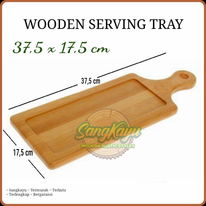KAYU Mahogany Teak Wood serving tray Wooden serving tray Wooden serving