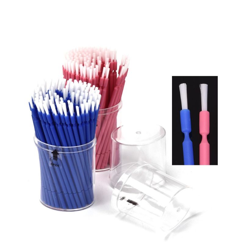 100 pcs Dental applicator brush bonding etch oral brush disposable