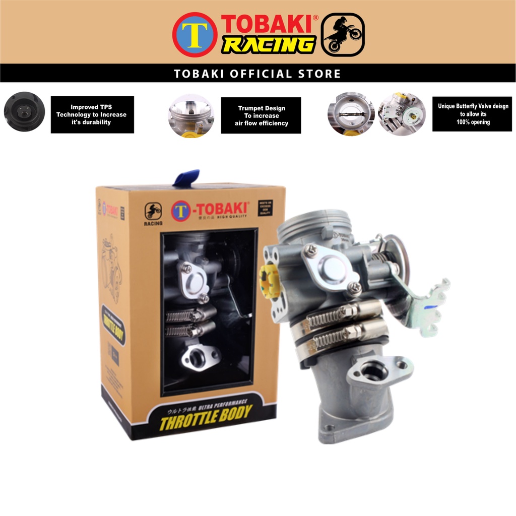 TOBAKI RACING Throttle Body with TPS),SRL115 FI V1,NVX155,VF3I Shopee Malaysia