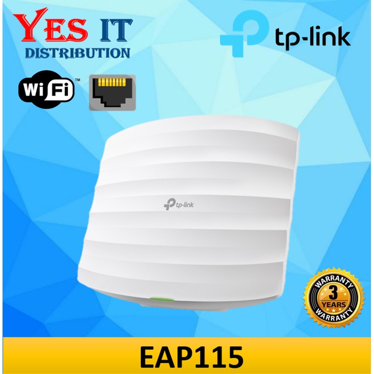 TP-Link EAP115 300Mbps Wireless N Malaysia Point Access Shopee Ceiling Mount 