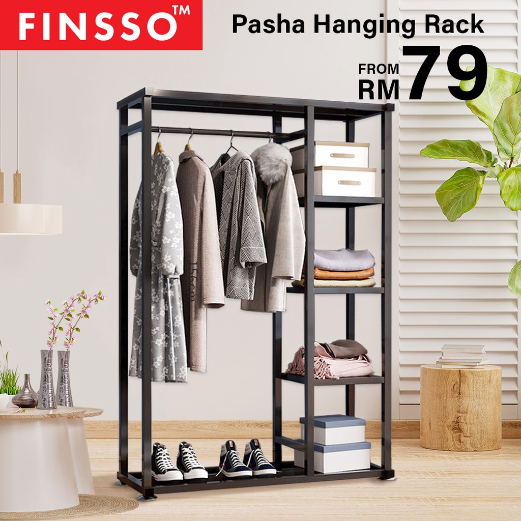 Saiz XL Size Pasha Wardrobe Clothes Rack / Hanging Organizer