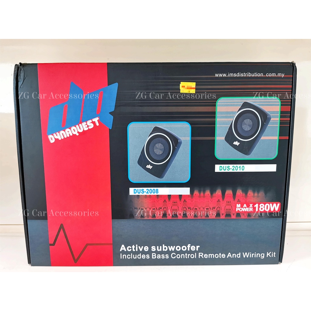 DQ Dynaquest dus2008 8" Car Active Subwoofer include Bass Control